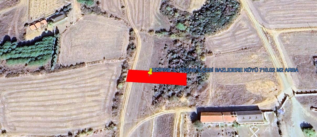 EDİRNE İLİ KEŞAN İLÇESİ SAZLIDERE KÖYÜ 710,02m² ARSA