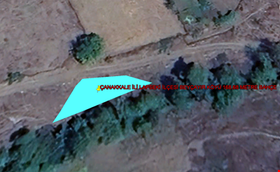 ÇANAKKALE İLİ LAPSEKİ İLÇESİ BEYÇAYIR KÖYÜ 168,68 m²  BAHÇE