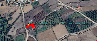 ÇANAKKALE İLİ BAYRAMİÇ İLÇESİ IŞIKELİ KÖYÜ 780,00 m²  HARMAN