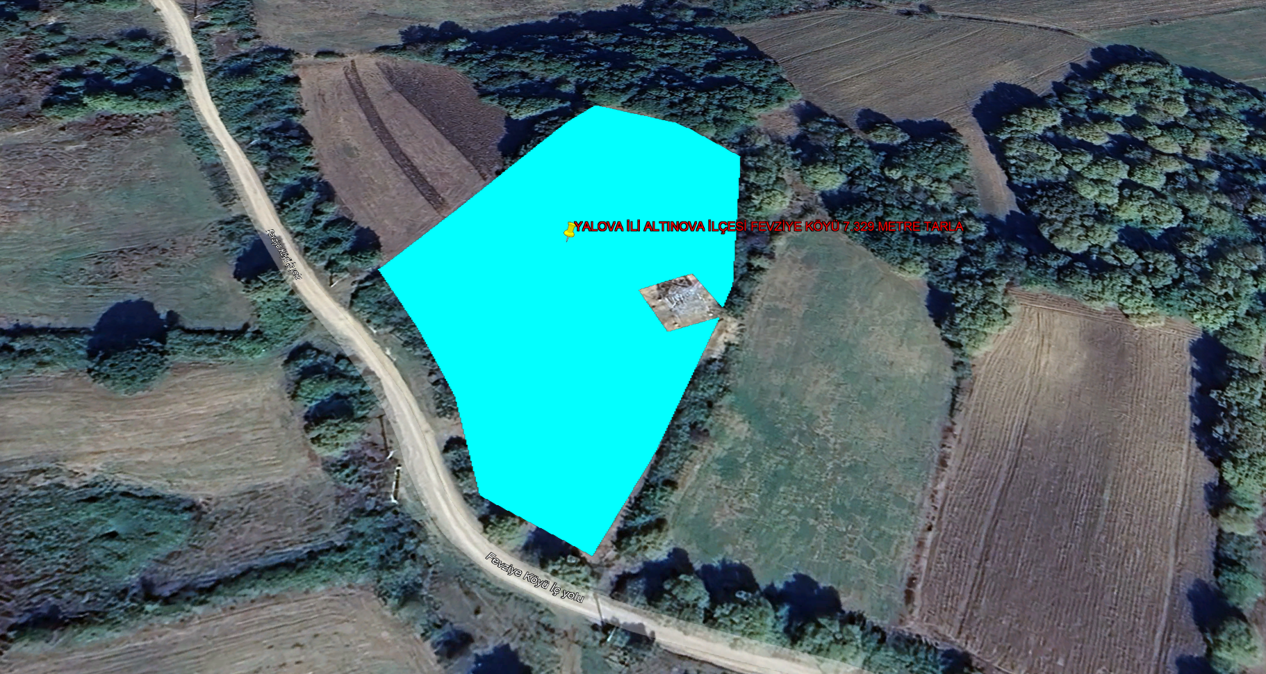YALOVA İLİ ALTINOVA İLÇESİ FEVZİYE KÖYÜ 7.329 m² TARLA