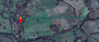 ÇANAKKALE İLİ BAYRAMİÇ İLÇESİ KARAİBRAHİMLER KÖYÜ 581,00 m² BAHÇE