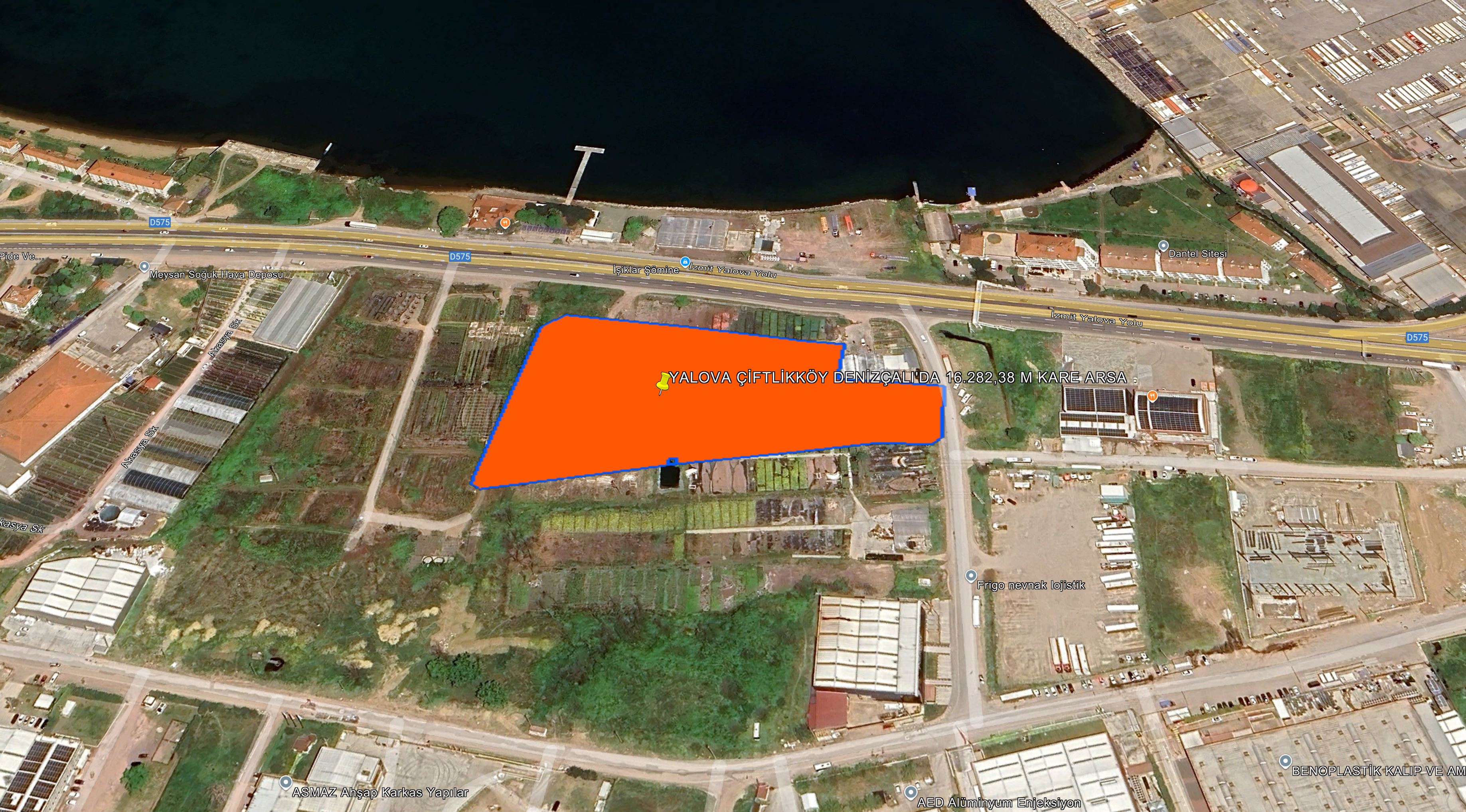 YALOVA İLİ ÇİFTLİKKÖY İLÇESİ DENİZÇALI'DA 16.282,38 M KARE ARSA