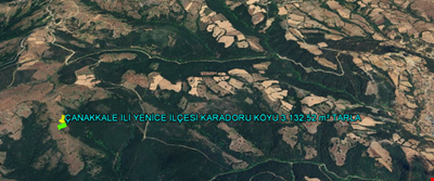 ÇANAKKALE İLİ YENİCE İLÇESİ KARADORU KÖYÜ 3.132,52 m² TARLA