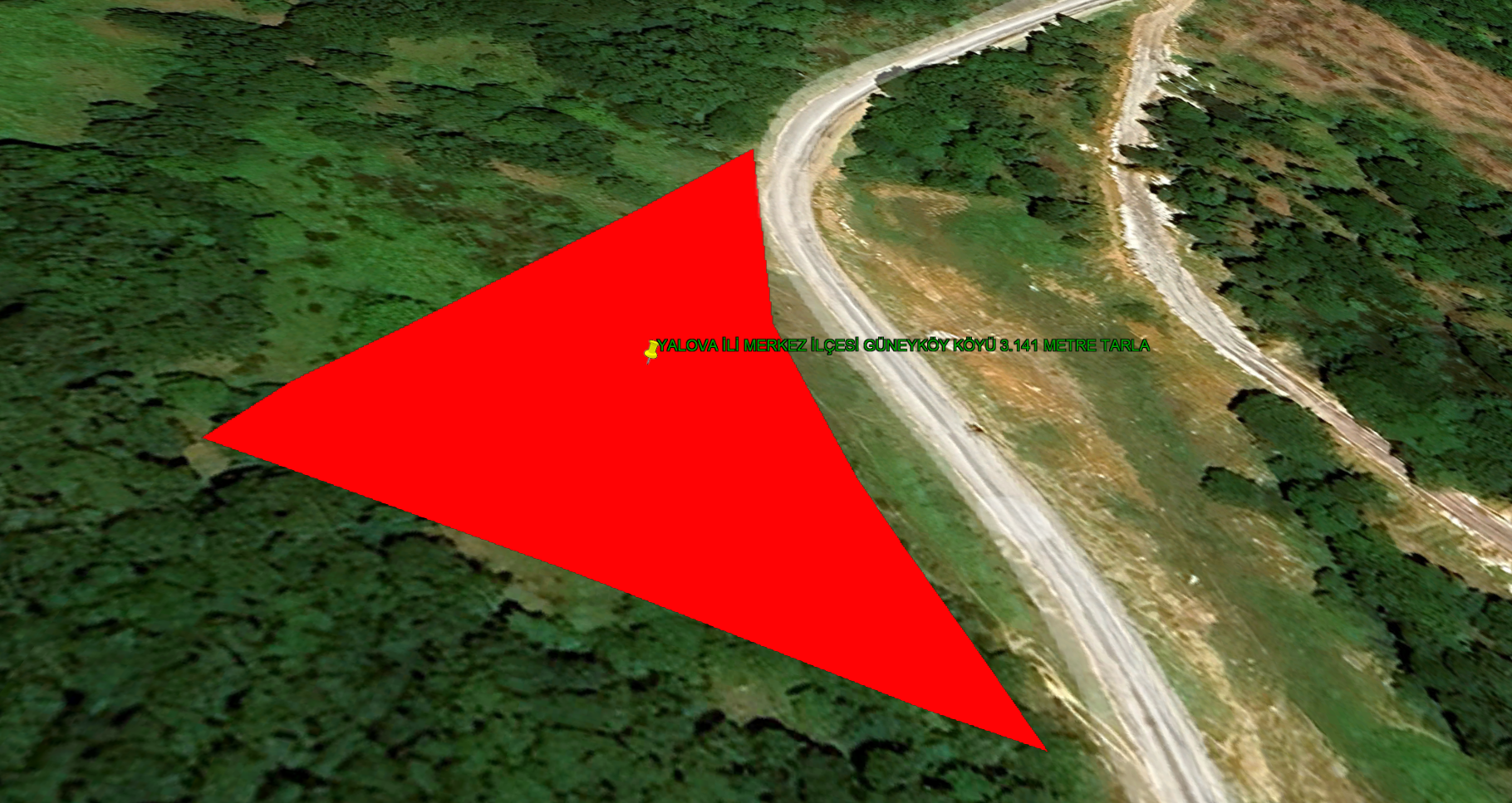 YALOVA İLİ MERKEZ İLÇESİ GÜNEYKÖY KÖYÜ 3.141 m² TARLA