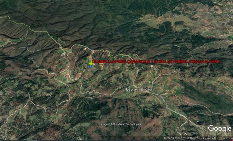 LAPSEKİ DUMANLI DA 5.692 M KARE TARLA