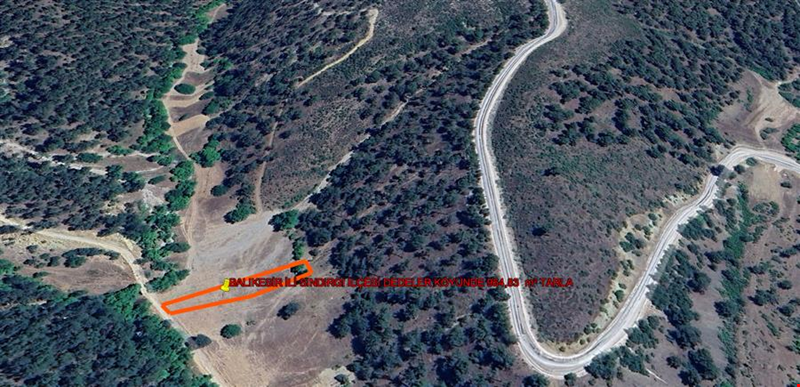 BALIKESIR PROVINCE SINDIRGI COUNTY DEDELER VILLAGE 964,83 m² LAND