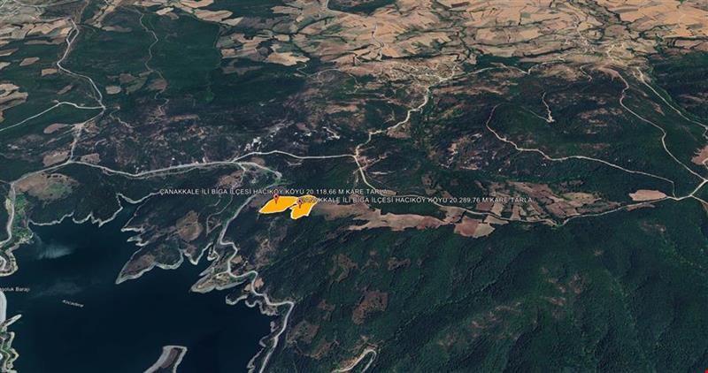 ÇANAKKALE İLİ BİGA İLÇESİ HACIKÖY KÖYÜ 40.408,42 M KARE TARLA