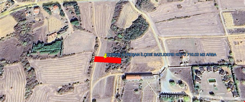 EDİRNE İLİ KEŞAN İLÇESİ SAZLIDERE KÖYÜ 710,02m² ARSA