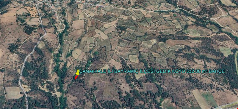 ÇANAKKALE İLİ BAYRAMİÇ İLÇESİ GEDİK KÖYÜ 332,00 m² BAHÇE
