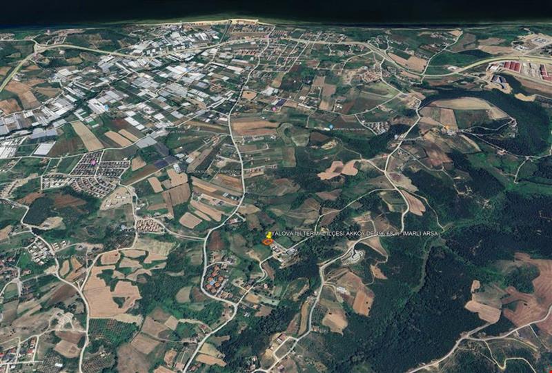YALOVA İLİ TERMAL İLÇESİ AKKÖY'DE 496,68 m² İMARLI ARSA