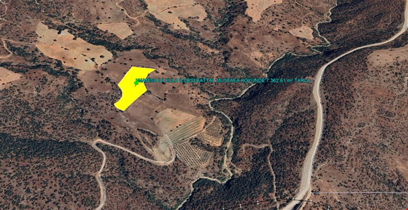 MANİSA PROVINCE KULA COUNTY BATTAL MUSTAFA VILLAGE 7.362,61 m² LAND
