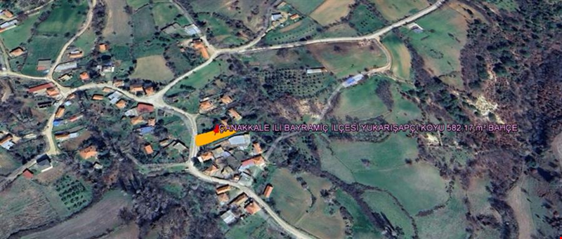 ÇANAKKALE İLİ BAYRAMİÇ İLÇESİ YUKARIŞAPÇI KÖYÜ 582,17 m² BAHÇE