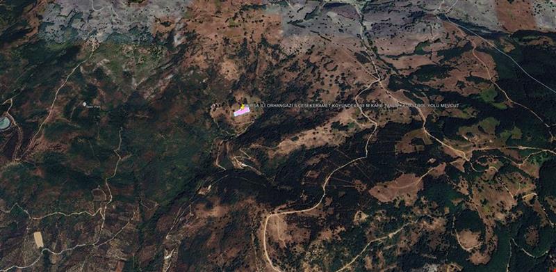 BURSA İLİ ORHANGAZİ İLÇESİ KERAMET KÖYÜNDE4651 M KARE TARLA KADASTROL YOLU MEVCUT