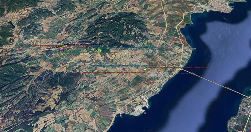 GELİBOLU BAYIRKÖY DE FULL BOĞAZ MANZRALI 20.216,55 M KARE TARLA