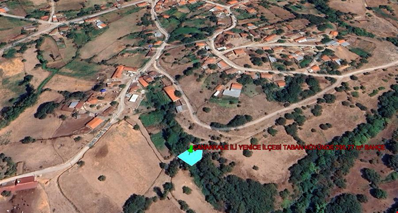 ÇANAKKALE İLİ YENİCE İLÇESİ TABAN KÖYÜNDE 295,77  m² BAHÇE