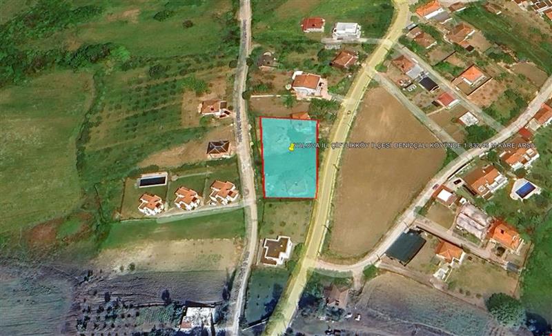 YALOVA İLİ ÇİFTLİKKÖY İLÇESİ DENİZÇALI KÖYÜNDE 1.832,45 M KARE ARSA