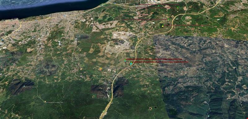 YALOVA ÇİFTLİKKÖY LALEDERE KÖYÜNDE DENİZ MANZARALI  KADASTROL YOLA CEPHE 7.337,37 M. KARE TARLA