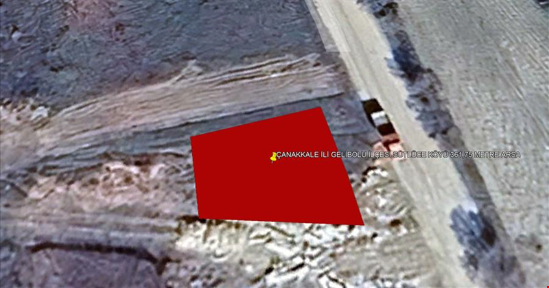 ÇANAKKALE İLİ GELİBOLU İLÇESİ SÜTLÜCE KÖYÜ 361,75 m² ARSA