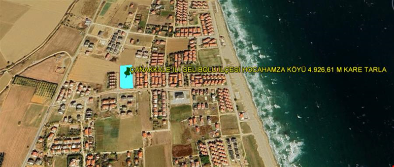 ÇANAKKALE İLİ GELİBOLU İLÇESİ HOCAHAMZA KÖYÜ 4.926,61 M KARE TARLA