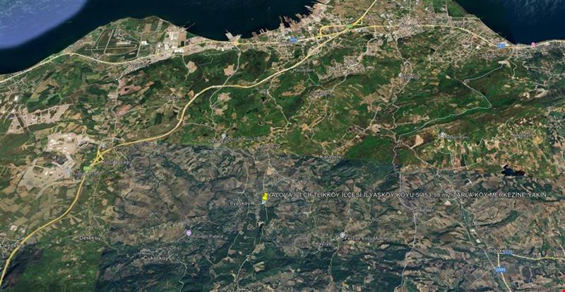 YALOVA İLİ ÇİFTLİKKÖY İLÇESİ İLYASKÖY KÖYÜ 5.153,98 m2 TARLA KÖY MERKEZİNE YAKIN