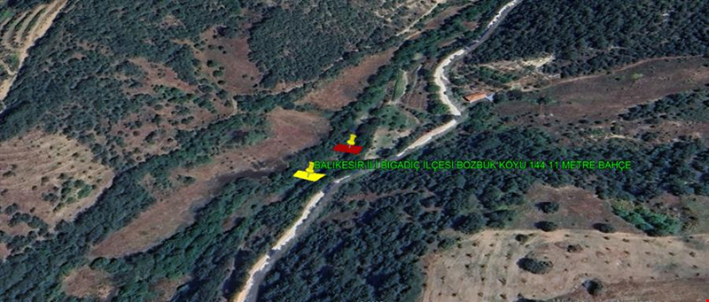 BALIKESİR İLİ BİGADİÇ İLÇESİ BOZBÜK KÖYÜ 144,11 m²  BAHÇE