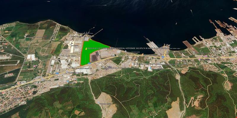 YALOVA İLİ ÇİFTLİKKÖY İLÇESİ DENİZÇALI KÖYÜNDE 343.979,74 M KARE SANAYİ İMARLI