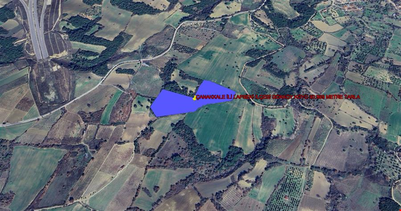 ÇANAKKALE İLİ LAPSEKİ İLÇESİ GÖKKÖY KÖYÜ 30.989 m²  TARLA