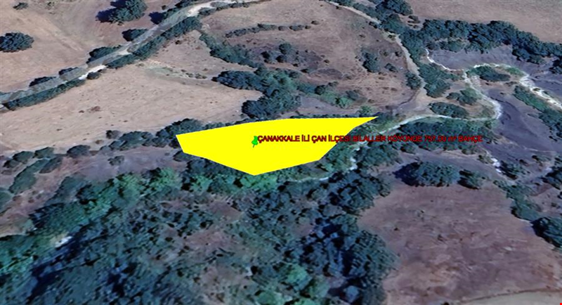 ÇANAKKALE İLİ ÇAN İLÇESİ BİLALLER KÖYÜNDE 757,00  m² BAHÇE
