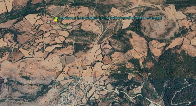 ÇANAKKALE İLİ BAYRAMİÇ İLÇESİ SARAYCIK KÖYÜ 304,00 m² BAHÇE