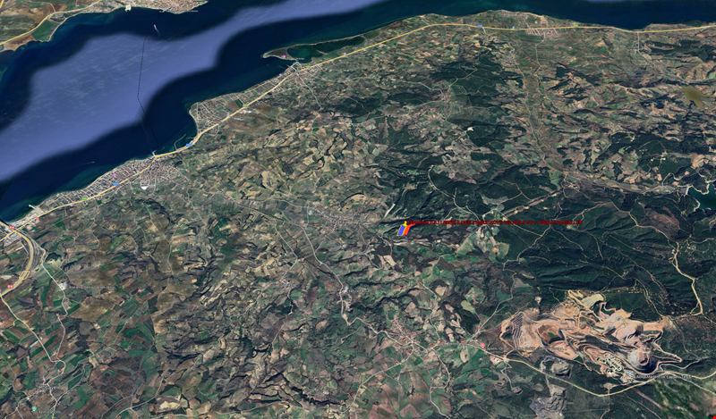 LAPSEKİ YENİCE KÖYÜNDE 49.532 M KARE ARAZİ