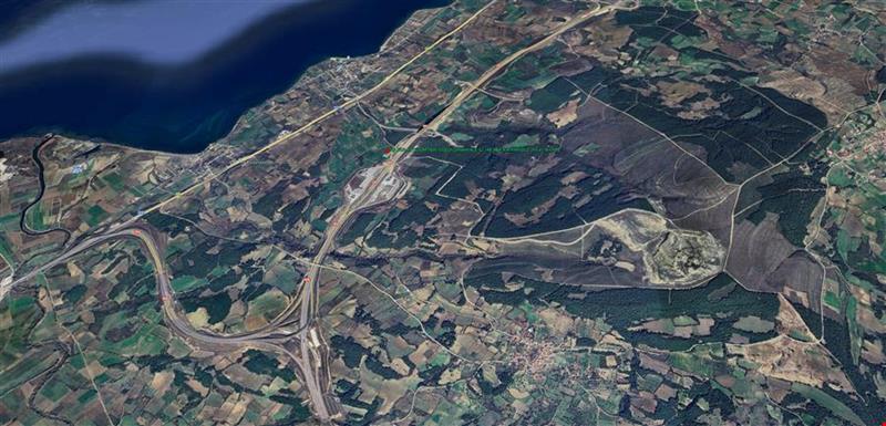 LAPSEKI SULUCA VILLAGE WITH 2.243 SQUARE METERS OF FIELDS WITH FULL BOSPHORUS AND BRIDGE VIEW IN FRONT OF THE HIGHWAY FACILITIES