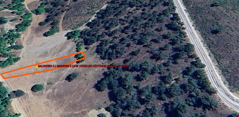 BALIKESIR PROVINCE SINDIRGI COUNTY DEDELER VILLAGE 964,83 m² LAND