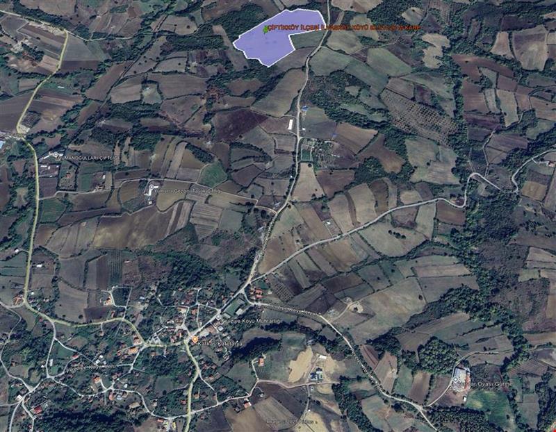 YALOVA İLİ ÇİFTLİKKÖY İLÇESİ İLYASKÖY KÖYÜ  82.514,28 M KARE TARLA KADASTROL YOLA CEPHE
