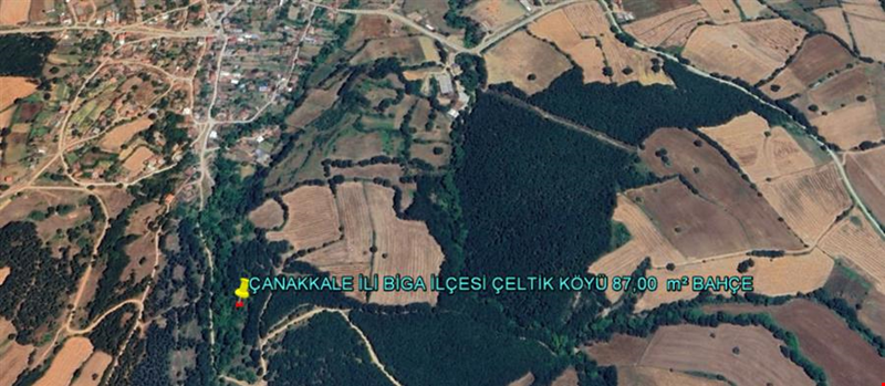 ÇANAKKALE İLİ BİGA İLÇESİ ÇELTİK KÖYÜ 87,00  m² BAHÇE