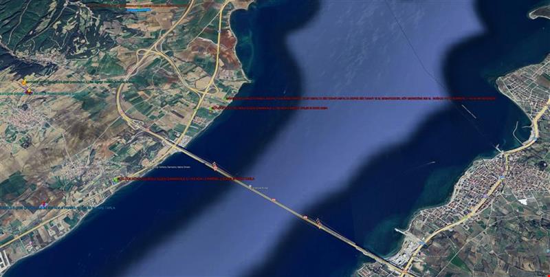 GELİBOLU SÜTLÜCE DE FULL BOĞAZ VE KÖPRÜ MANZRALI HİSSELİ ARSA