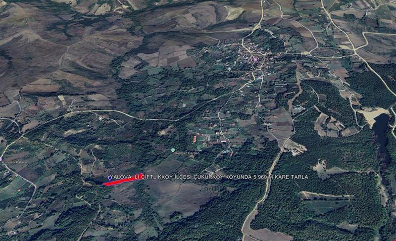 5.960 SQUARE METER FIELD IN ÇUKURKÖY VILLAGE OF ÇİFTLİKKÖY DISTRICT OF YALOVA PROVINCE