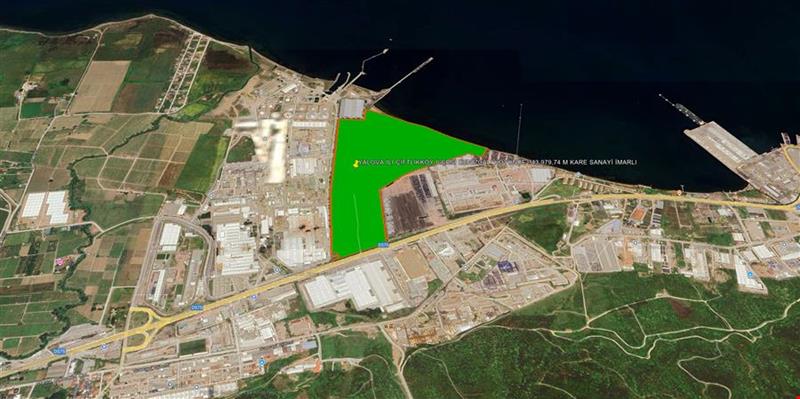 YALOVA İLİ ÇİFTLİKKÖY İLÇESİ DENİZÇALI KÖYÜNDE 343.979,74 M KARE SANAYİ İMARLI