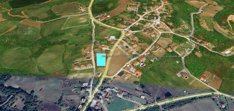 YALOVA İLİ ÇİFTLİKKÖY İLÇESİ DENİZÇALI KÖYÜNDE 1.832,45 M KARE ARSA