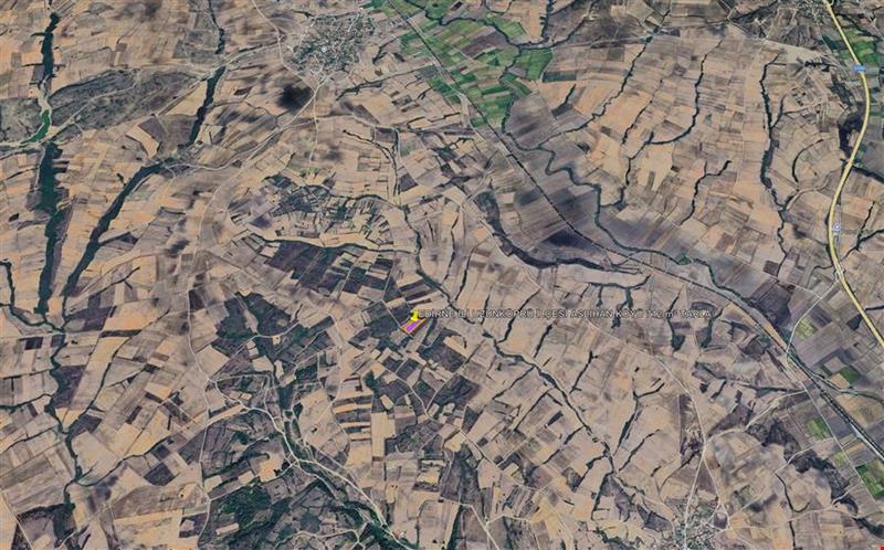 EDİRNE İLİ UZUNKÖPRÜ İLÇESİ ASLIHAN KÖYÜ 712  m² TARLA KADASTROL YOLU VAR