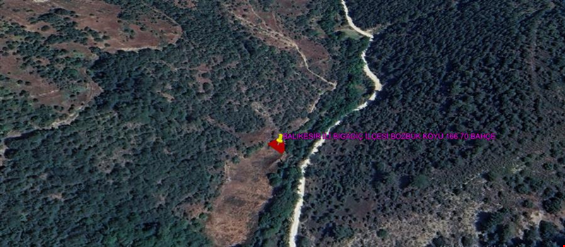BALIKESİR İLİ BİGADİÇ İLÇESİ BOZBÜK KÖYÜ 7. 166,70 m²  TARLA
