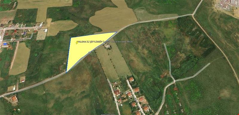 YALOVA İLİ ÇİFTLİKKÖY İLÇESİ ÇİFTLİK MAHALLESİ'NDE 10.434 M KARE ARSA ZÜBEYDE HANIM CADDESİNE CEPHE
