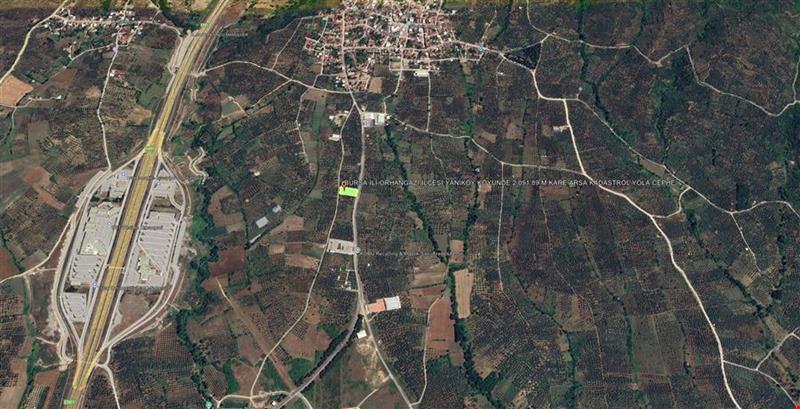 BURSA İLİ ORHANGAZİ İLÇESİ YENİKÖY KÖYÜNDE 2.091,89 M KARE TARLA KADASTROL YOLA CEPHE