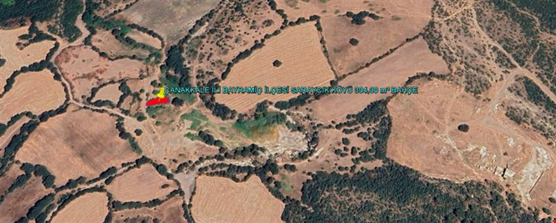 ÇANAKKALE İLİ BAYRAMİÇ İLÇESİ SARAYCIK KÖYÜ 304,00 m² BAHÇE