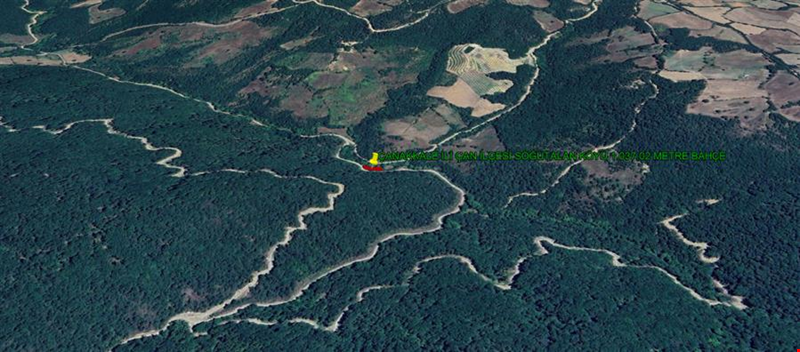ÇANAKKALE İLİ ÇAN İLÇESİ SÖĞÜTALAN KÖYÜ 1.037,02  m² TARLA