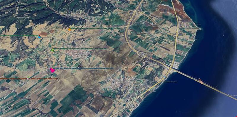 GELİBOLU MERKEZDE FULL BOĞAZ VE KÖPRÜ MANZARALI 5.211,66 M KARE TARLA