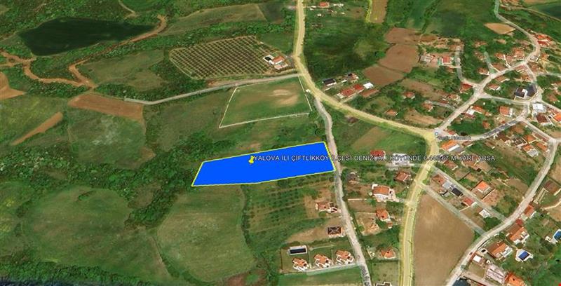 YALOVA İLİ ÇİFTLİKKÖY İLÇESİ DENİZÇALI KÖYÜNDE 6.446,67 M KARE ARSA
