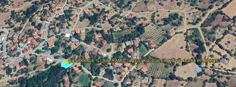 ÇANAKKALE İLİ BAYRAMİÇ İLÇESİ KÜLCÜLER KÖYÜ 482,78 m² BAHÇE