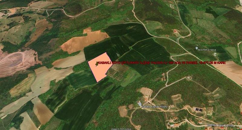 YALOVA ÇİFTLIKKÖY NEAR KABAKLI VILLAGE 16.677,05 SQUARE METER FIELD