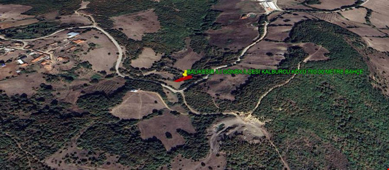 BALIKESİR İLİ GÖNEN İLÇESİ KALBURCU KÖYÜ 700,00 m²  BAHÇE