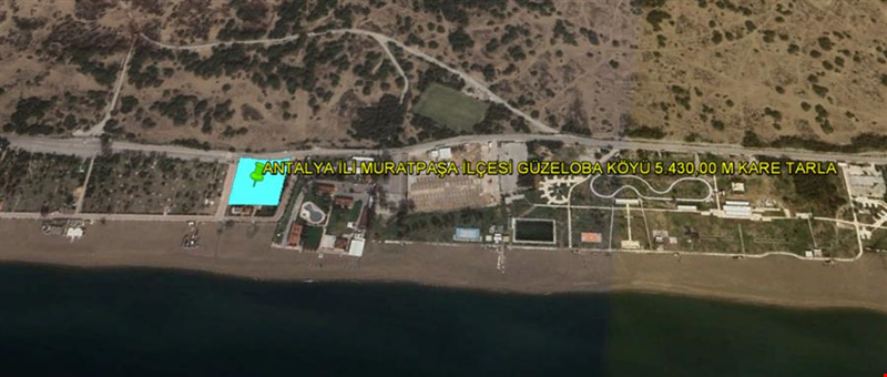 ANTALYA İLİ MURATPAŞA İLÇESİ GÜZELOBA KÖYÜ 5.430,00 M KARE TARLA